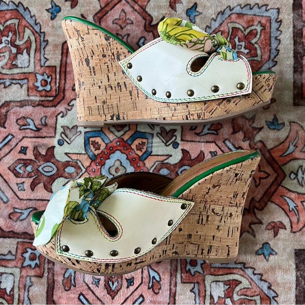 Vintage Miss Sixty Rare Wedge Sandals - Picture 2 of 5